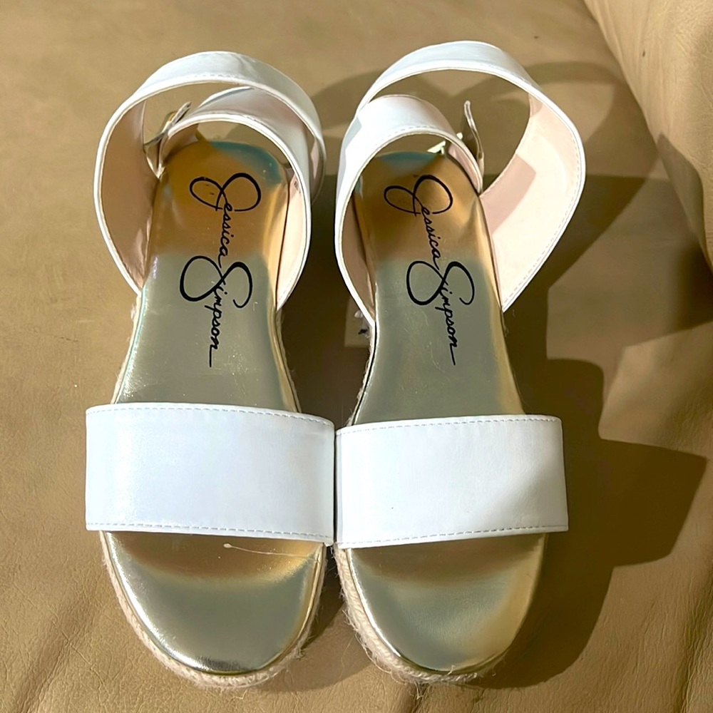 Jessica Simpson Big Girls Wedge Sandals Size 1